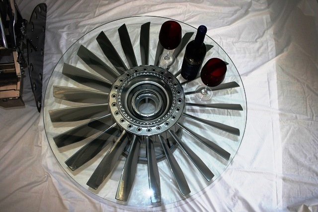 Rolls Royce engine Jet Fan Blade coffee table2